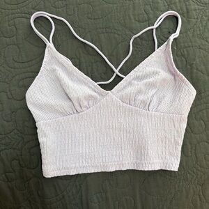 SHEIN Lavender Textured Top